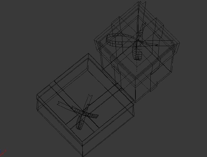 Low poly gift boxes of both cubical and rectangular cuboid form  Low-poly 3D model_4