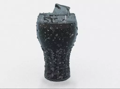 Glass of Coca Cola Free 3D model