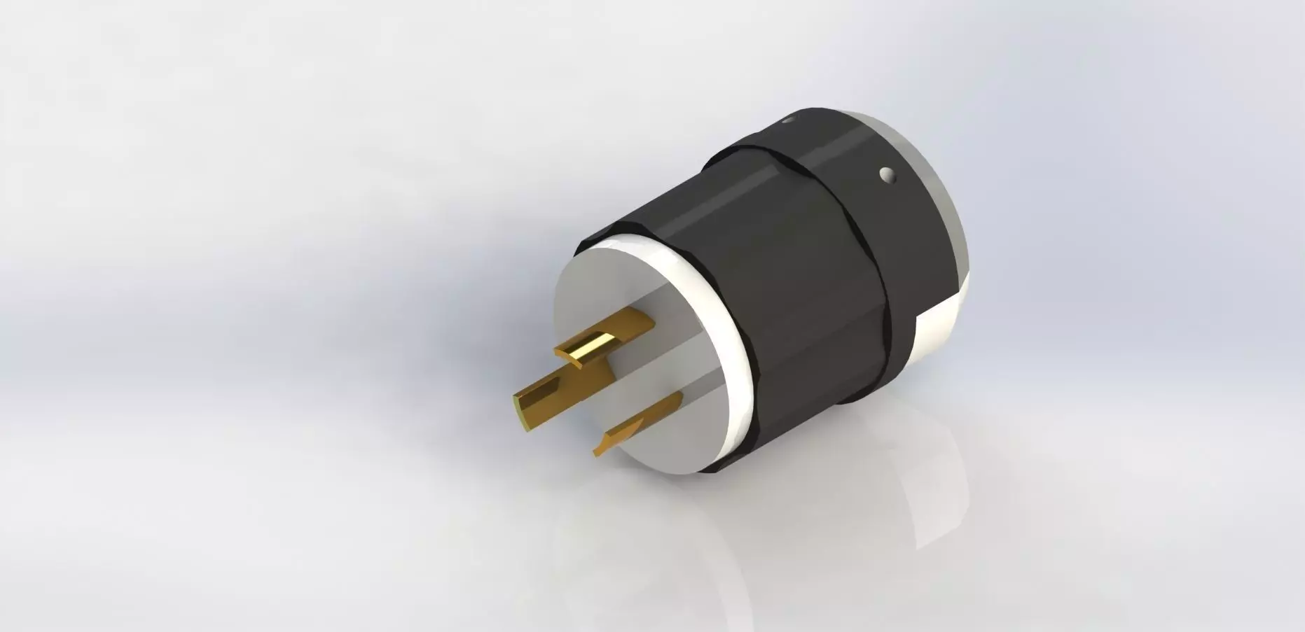 220V 20A Electrical Plug Free 3D model_0