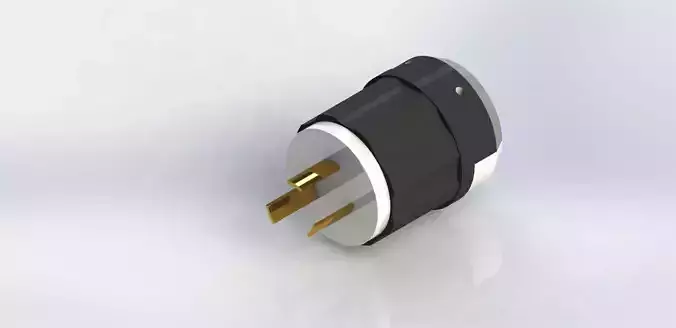 220V 20A Electrical Plug Free 3D model