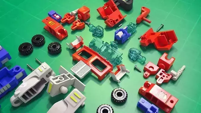 Transformers Optimus Prime Robotmasters  toy  - all pieces 3D model