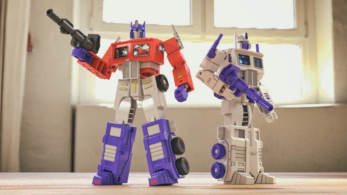 Transformers Optimus Prime Robotmasters toy - all pieces 3D model_4