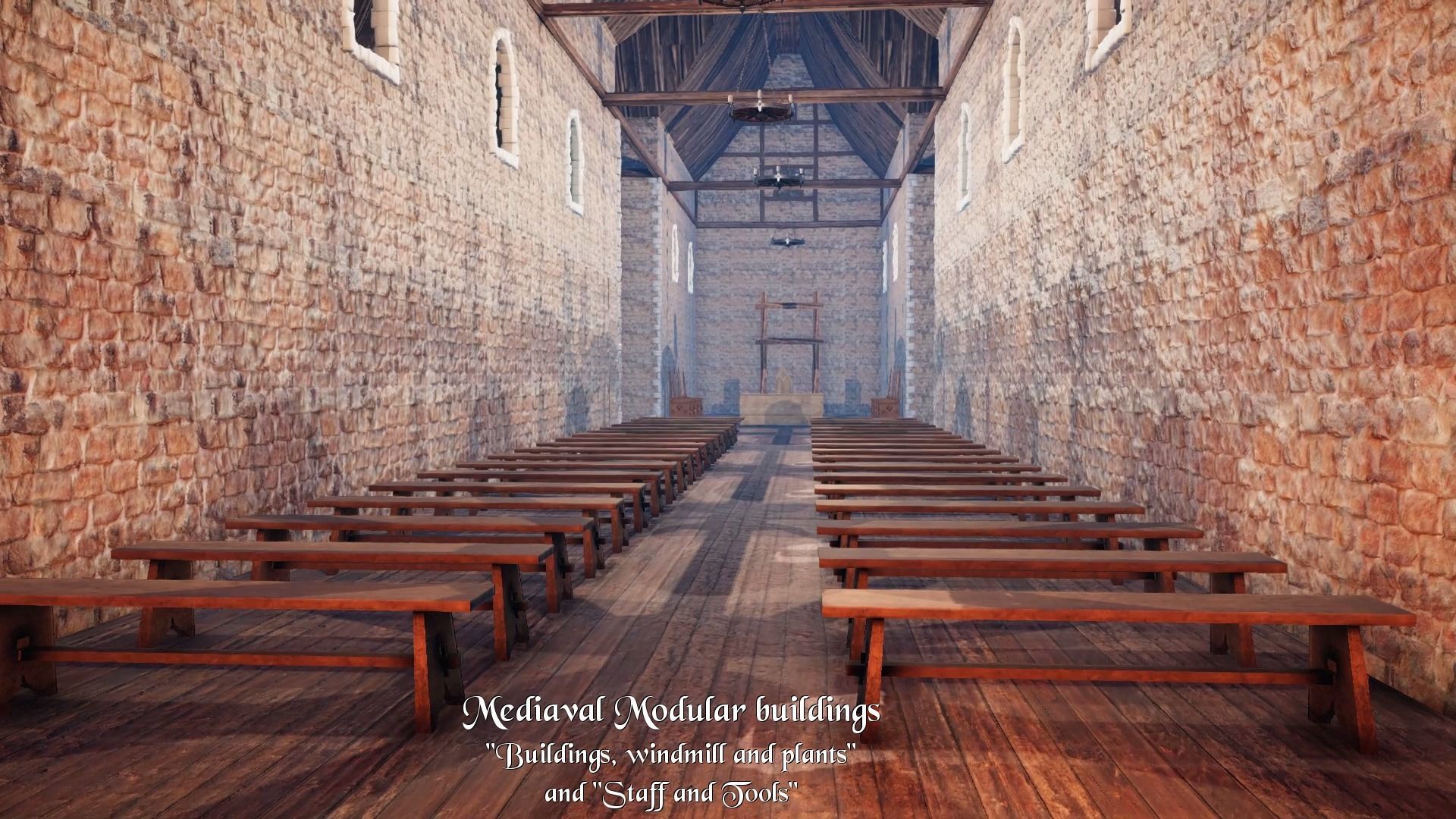 Medieval Modular City - Alchemic Blacksmith Prison and Addons Low-poly 3D model_18