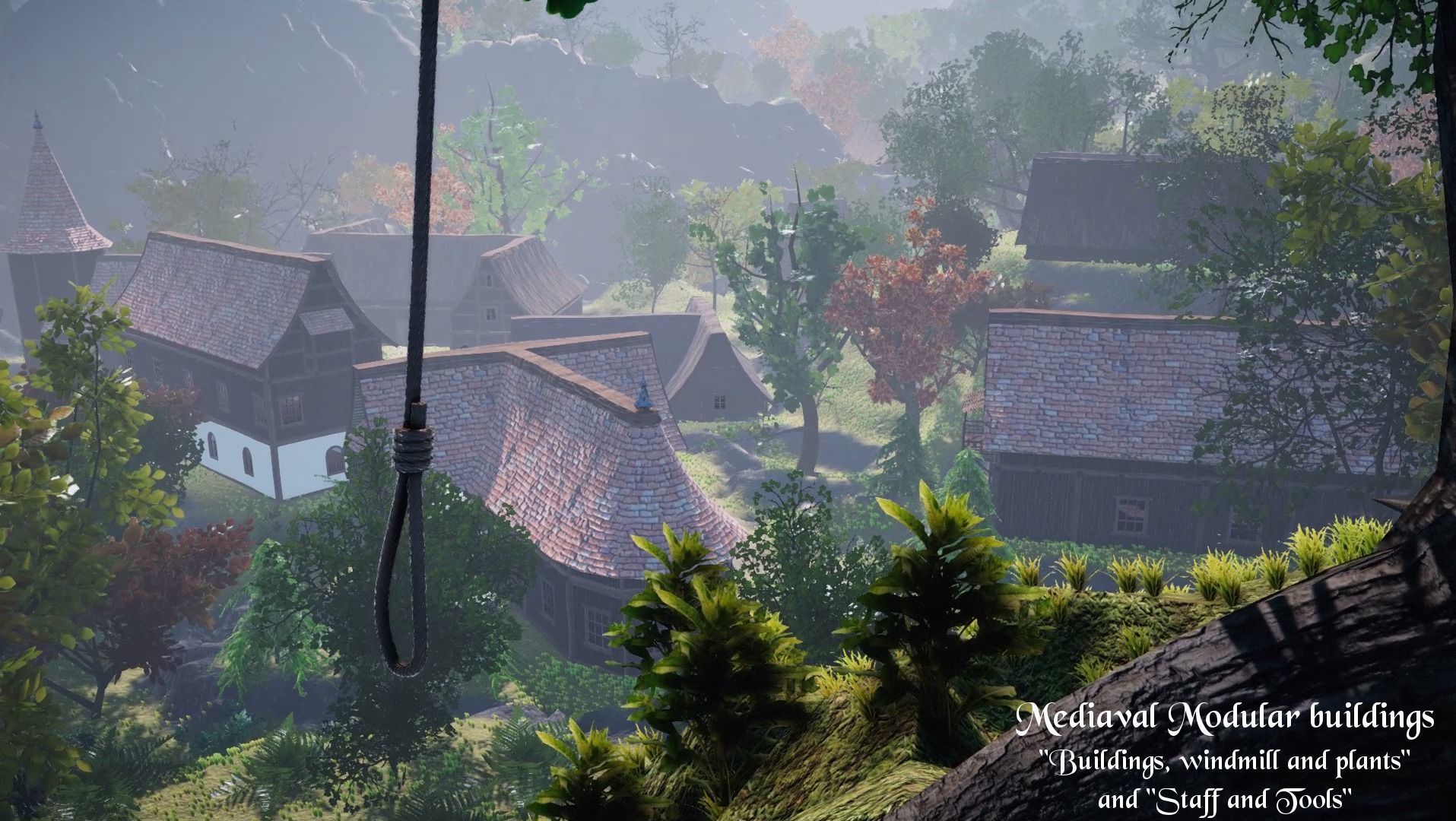 Medieval Modular City - Alchemic Blacksmith Prison and Addons Low-poly 3D model_10