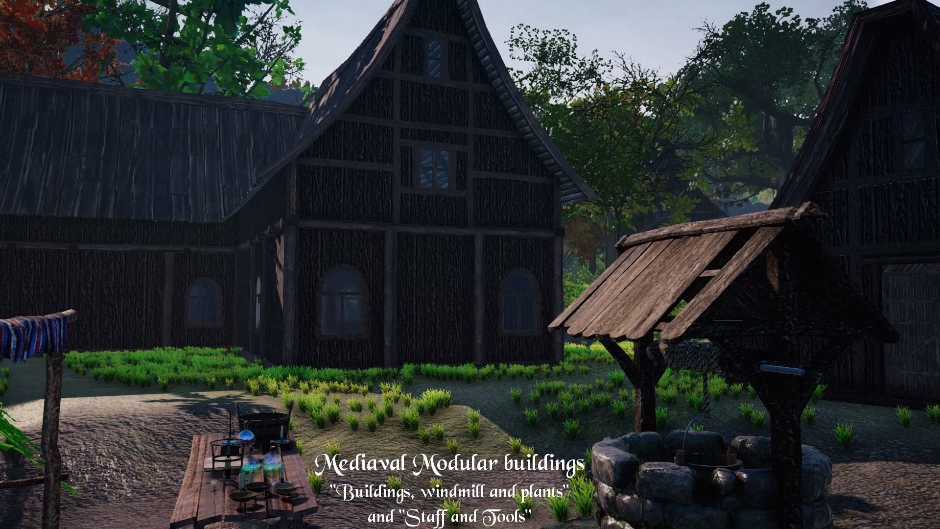 Medieval Modular City - Alchemic Blacksmith Prison and Addons Low-poly 3D model_22