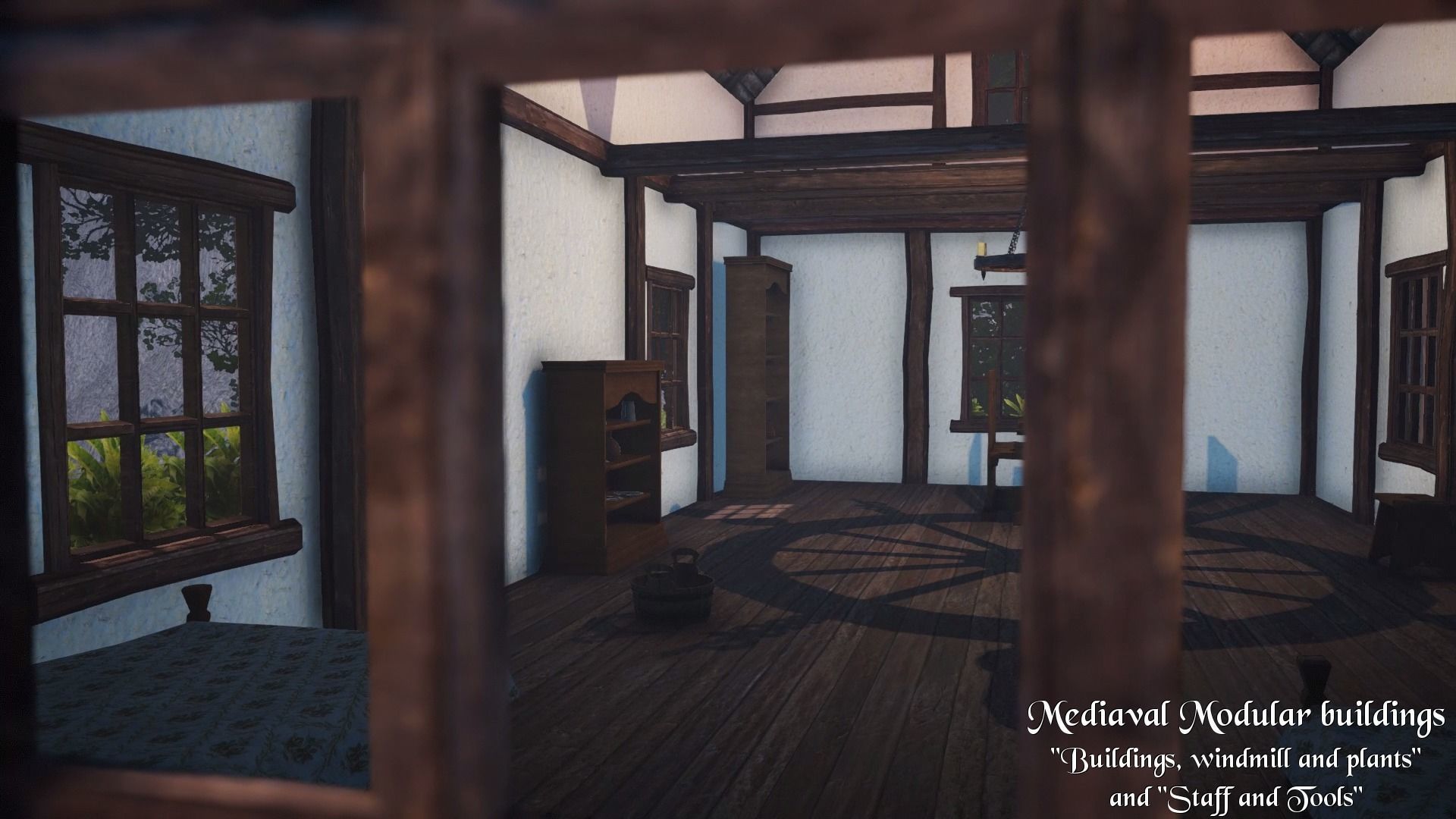 Medieval Modular City - Alchemic Blacksmith Prison and Addons Low-poly 3D model_26