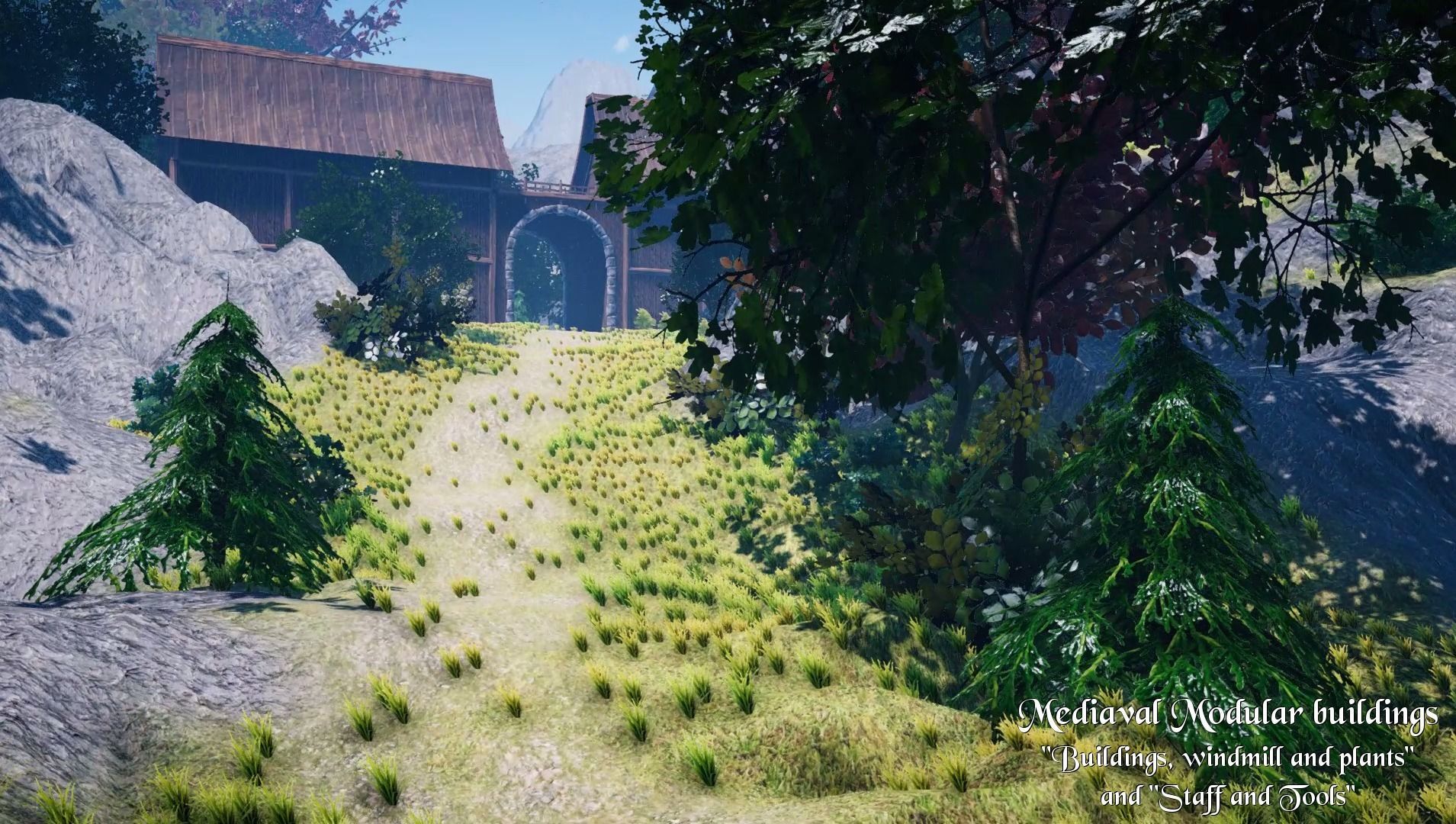 Medieval Modular City - Alchemic Blacksmith Prison and Addons Low-poly 3D model_37