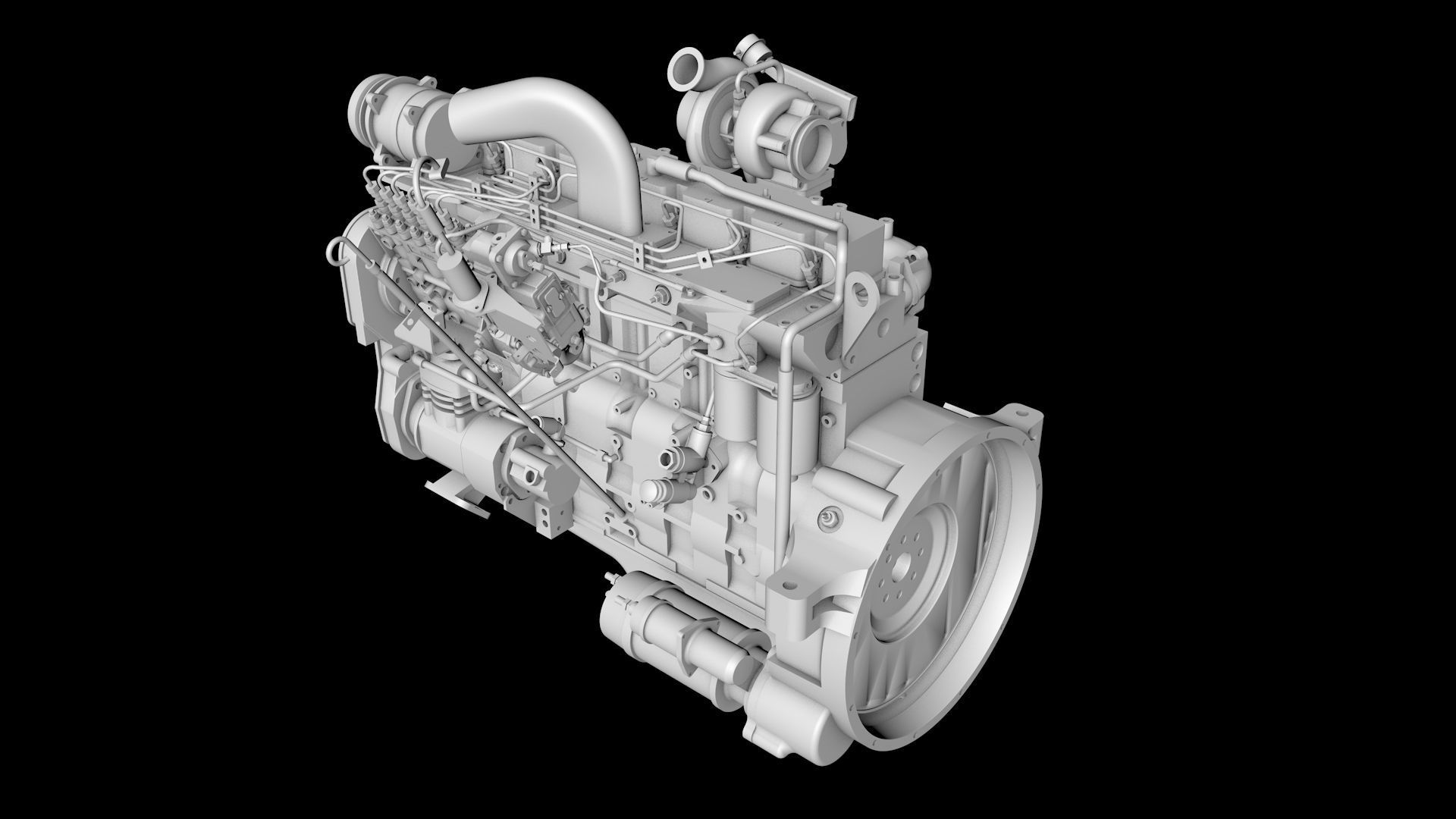 Diesel engines 3D model_6
