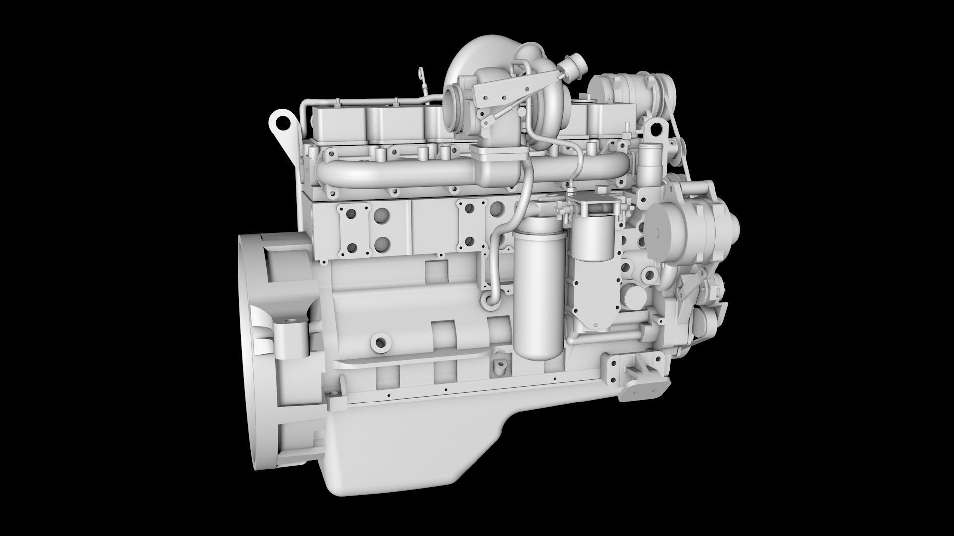 Diesel engines 3D model_8