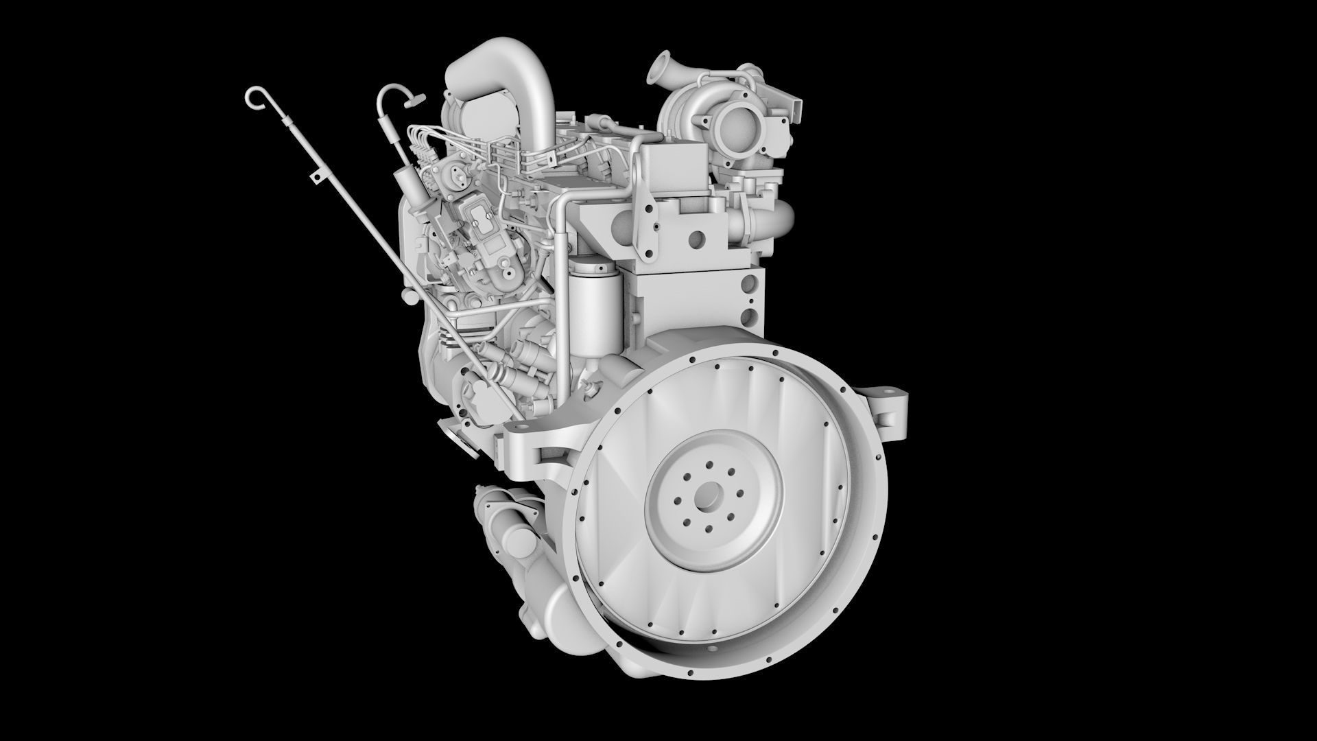 Diesel engines 3D model_3