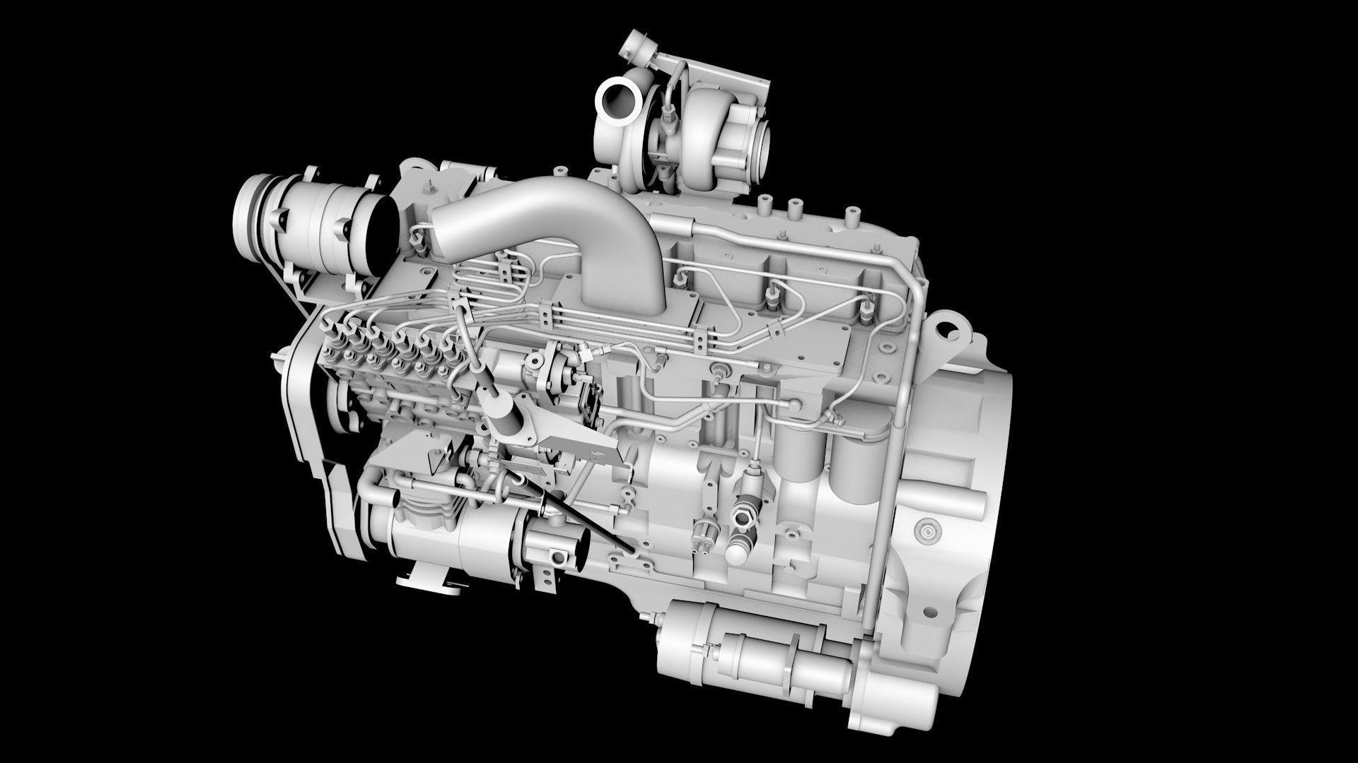 Diesel engines 3D model_9