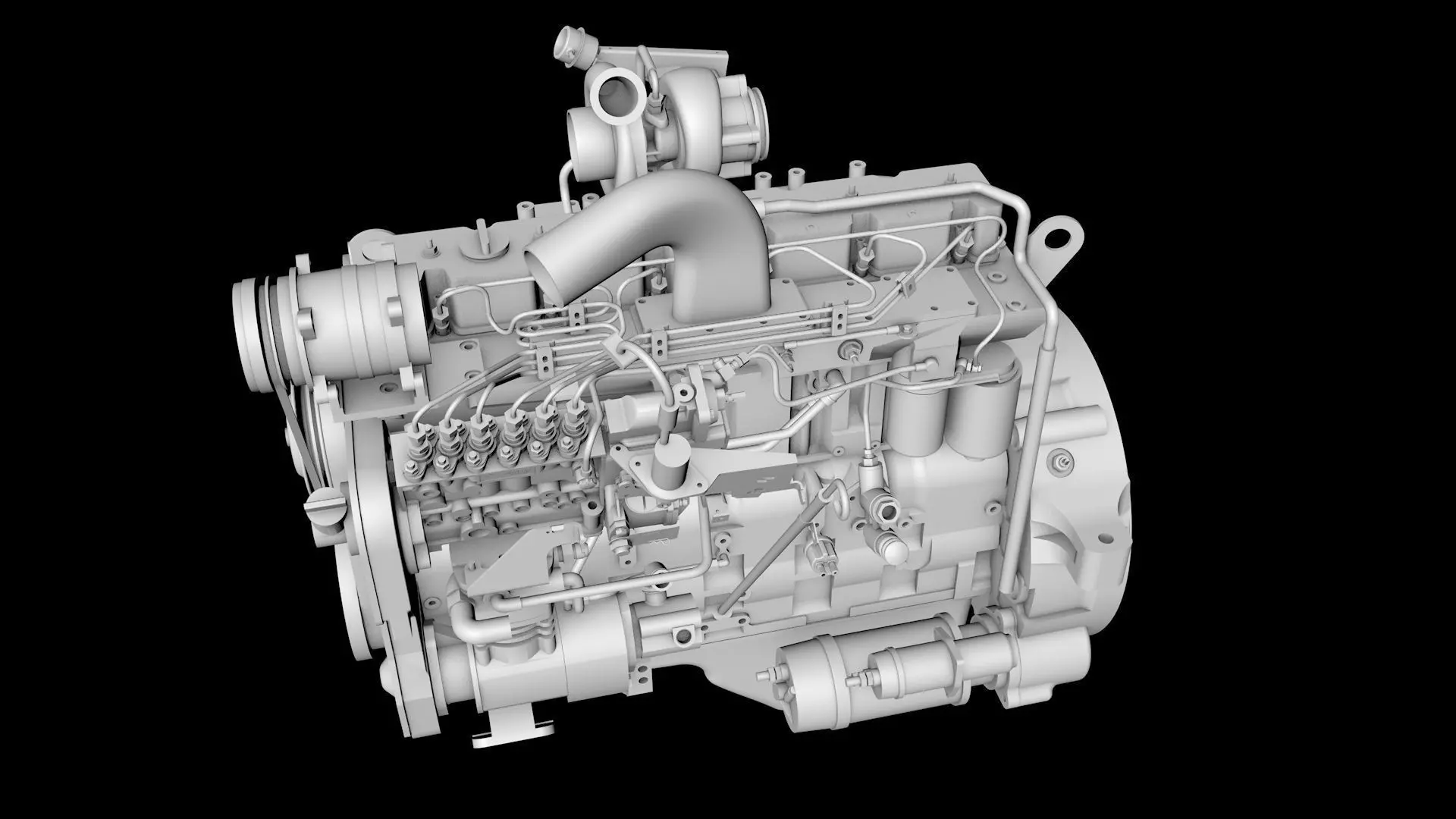 Diesel engines 3D model_0