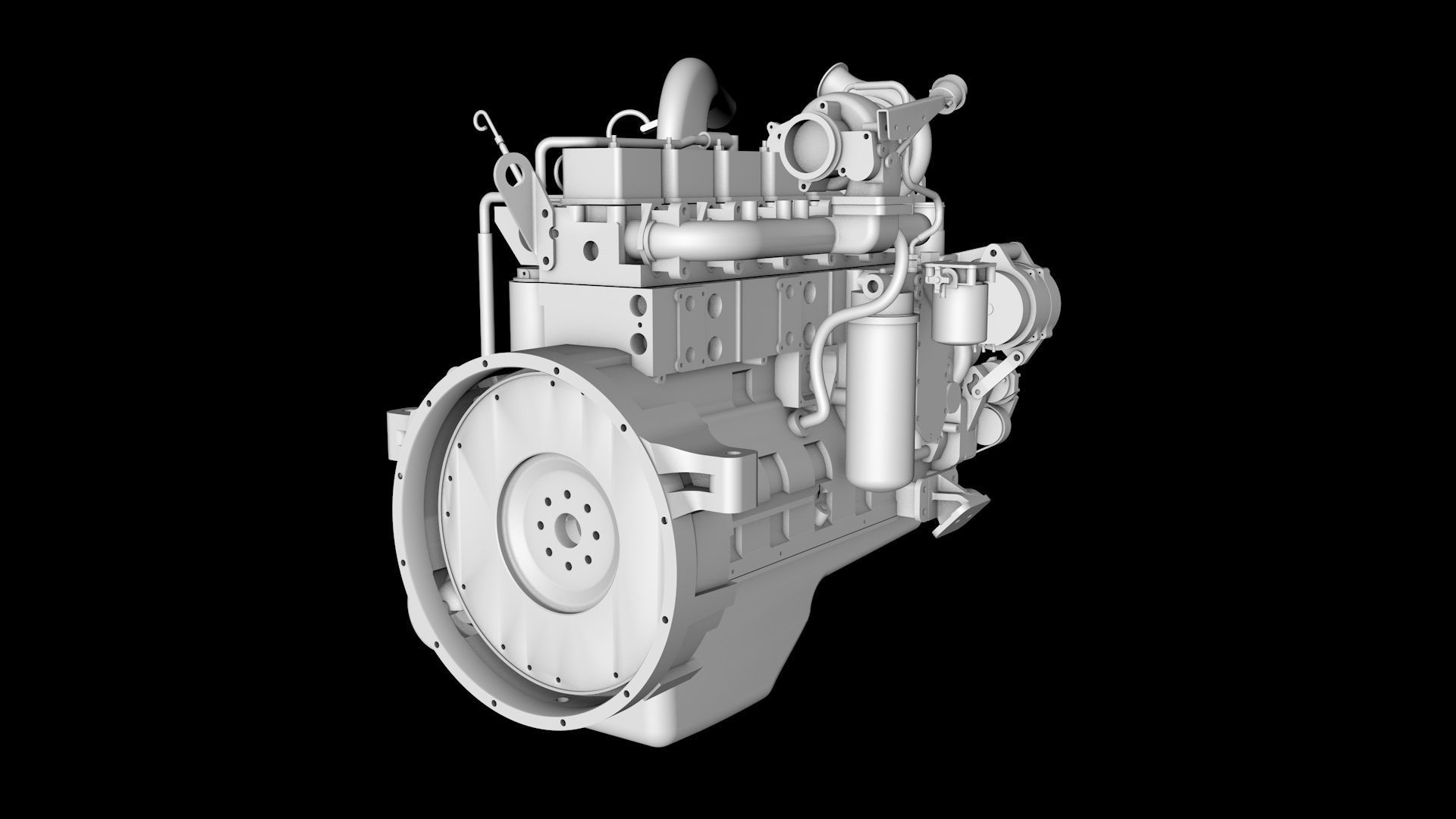 Diesel engines 3D model_1