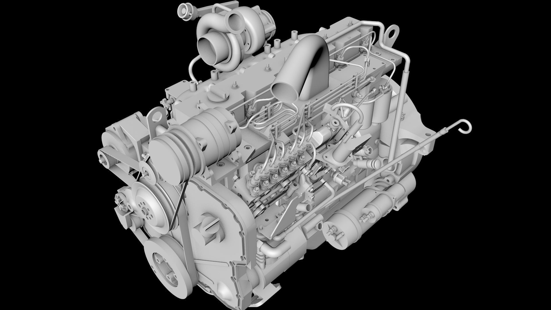 Diesel engines 3D model_5