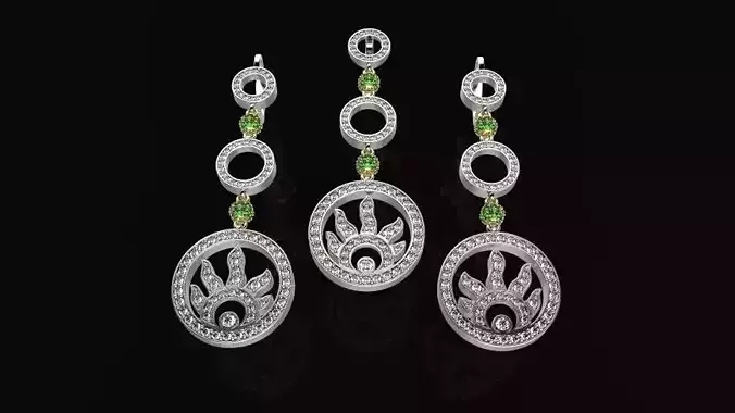 J EARRINGS PENDANTS N025
