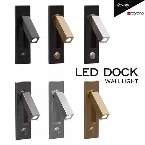 Led Dock Wall Light Low-poly 3D model