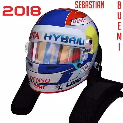 Buemi WEC helmet 2018