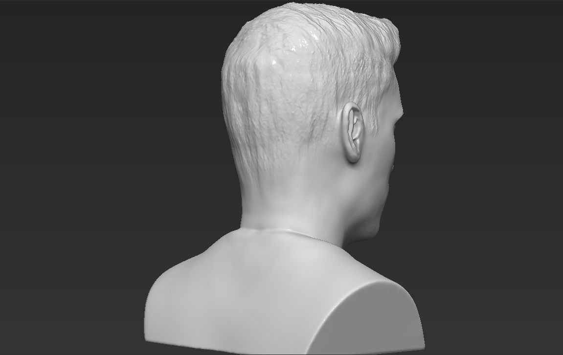 Robert Lewandowski World Cup 2018 bust ready for 3D printing 3D print model_10