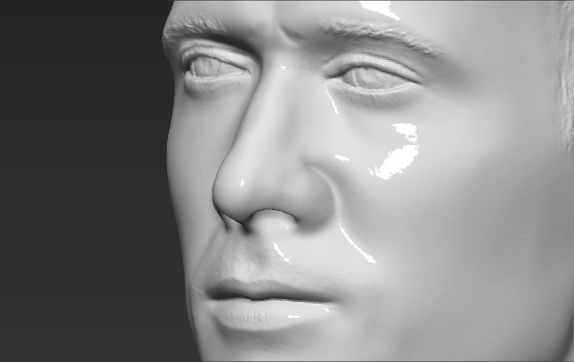Robert Lewandowski World Cup 2018 bust ready for 3D printing 3D print model_6