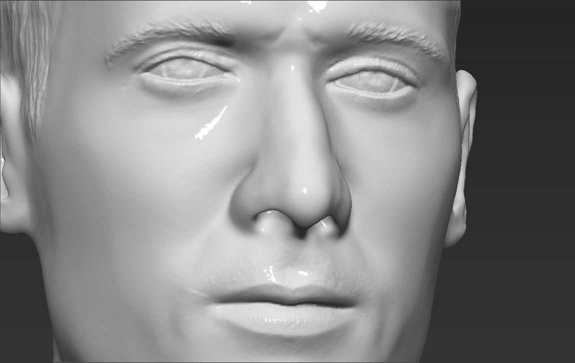Robert Lewandowski World Cup 2018 bust ready for 3D printing 3D print model_5