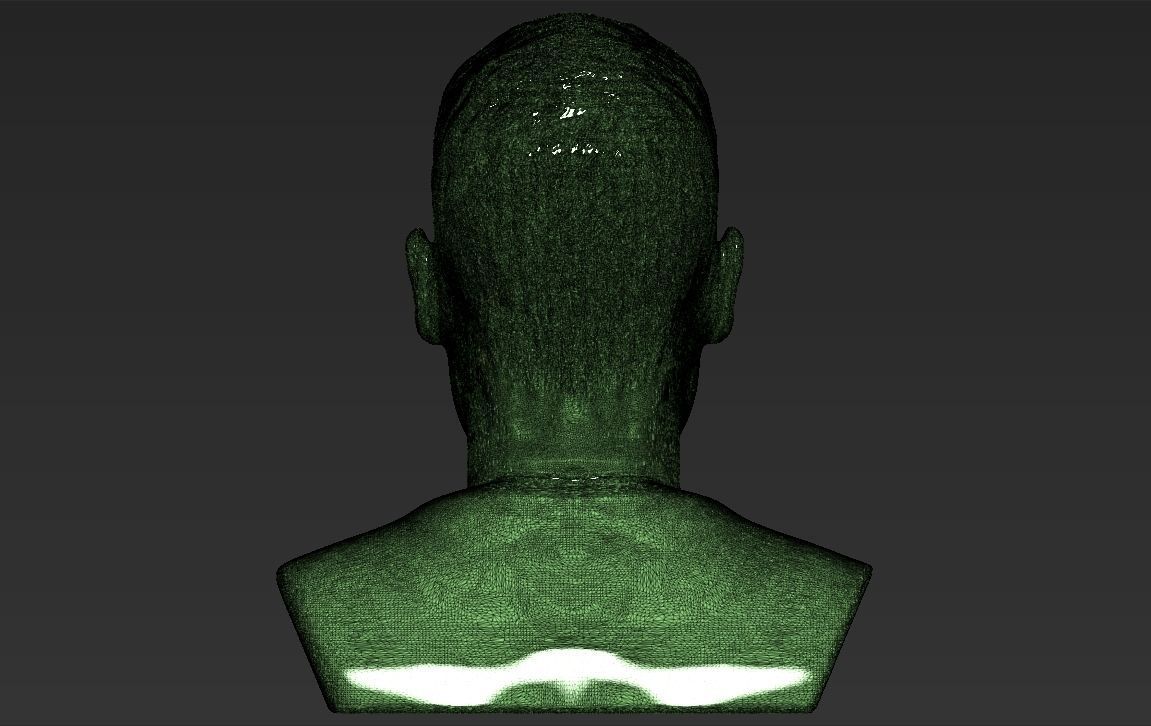 Robert Lewandowski World Cup 2018 bust ready for 3D printing 3D print model_21
