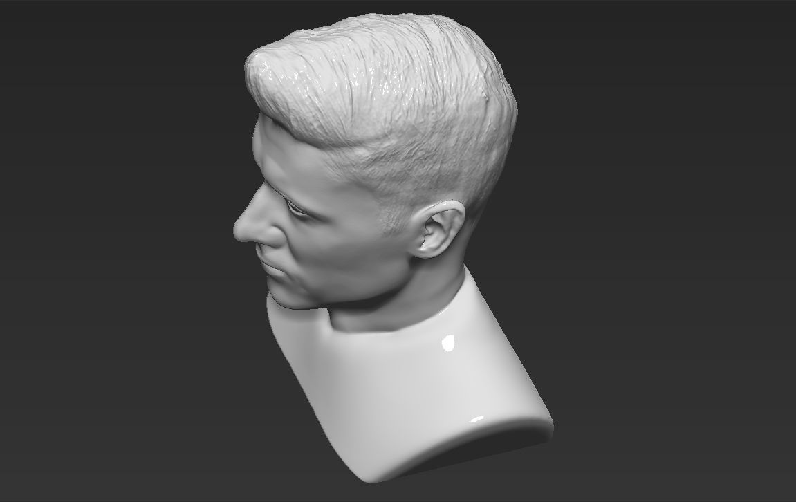 Robert Lewandowski World Cup 2018 bust ready for 3D printing 3D print model_15