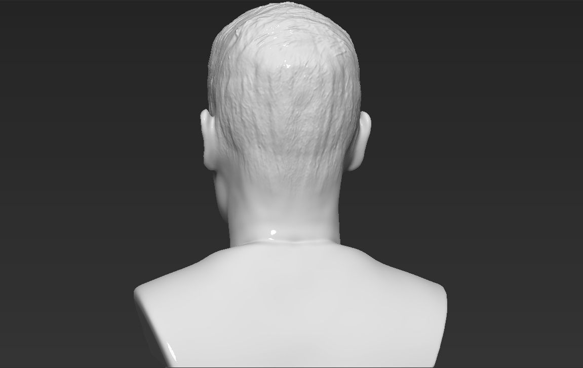 Robert Lewandowski World Cup 2018 bust ready for 3D printing 3D print model_9