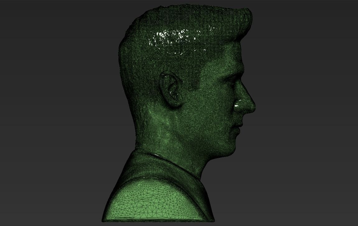 Robert Lewandowski World Cup 2018 bust ready for 3D printing 3D print model_22