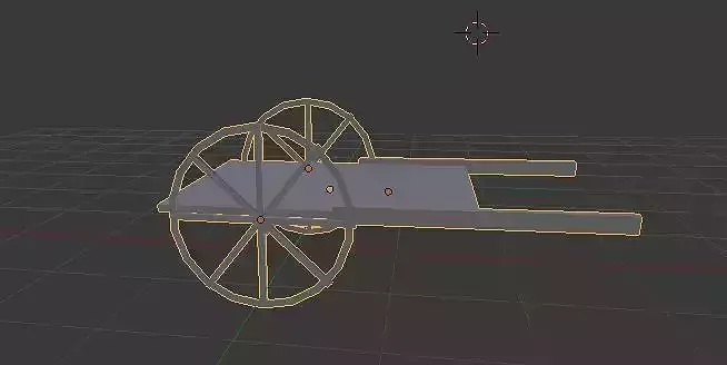 Cow Cart 3d  Model Low Poly