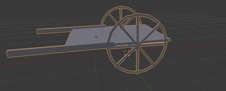 Cow Cart 3d  Model Low Poly Low-poly 3D model_4