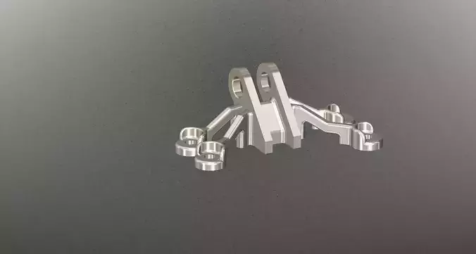 GE Jet Engine Bracket Free 3D model