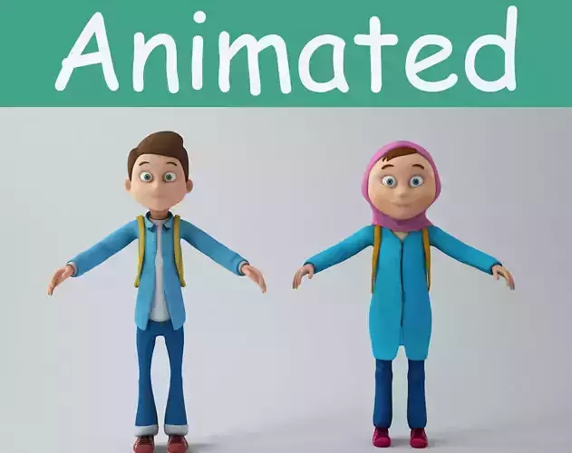 Game Characters Low-poly 3D model
