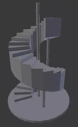 StairsFigurine spiral staircase 3D print model_0