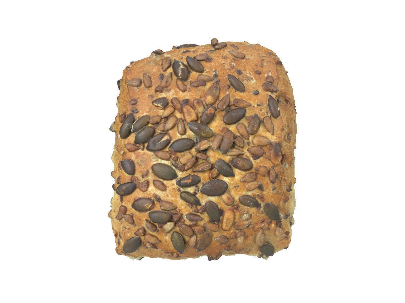 Photorealistic Pumpkin Seed Bread Roll 3D Scan 3D model_5