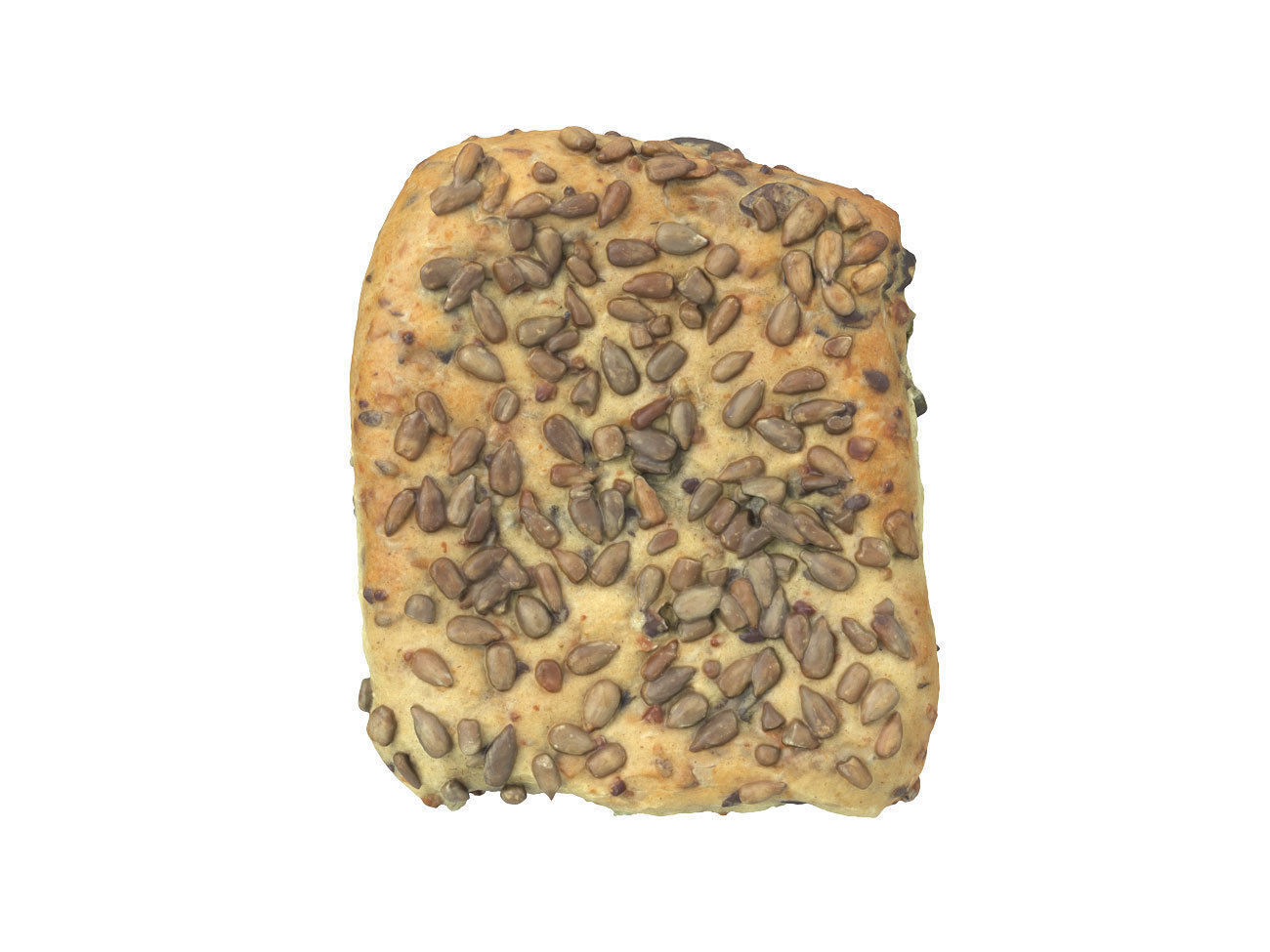 Photorealistic Pumpkin Seed Bread Roll 3D Scan 3D model_6