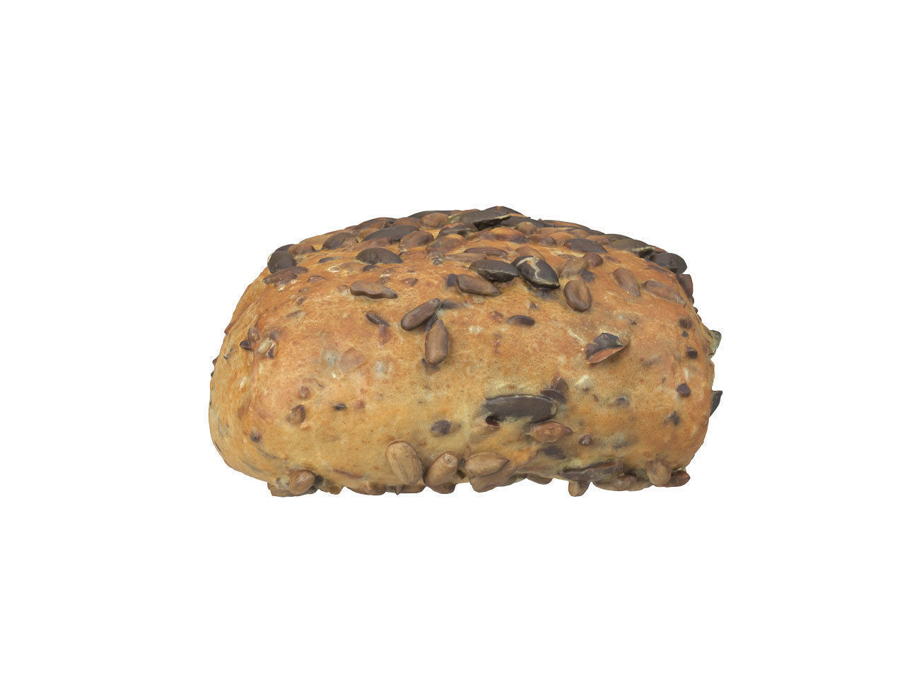 Photorealistic Pumpkin Seed Bread Roll 3D Scan 3D model_4