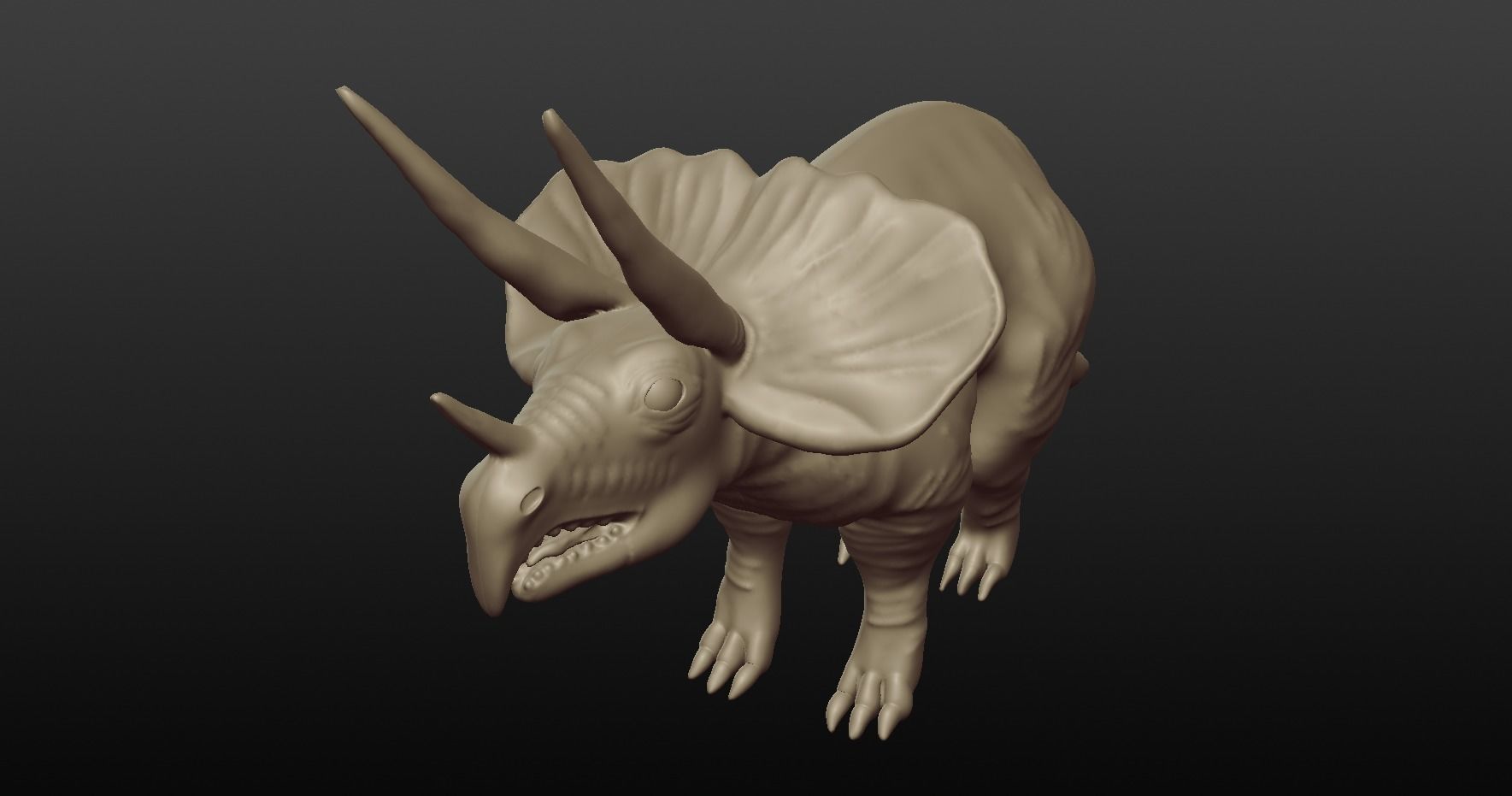 triceratops 3D model_6