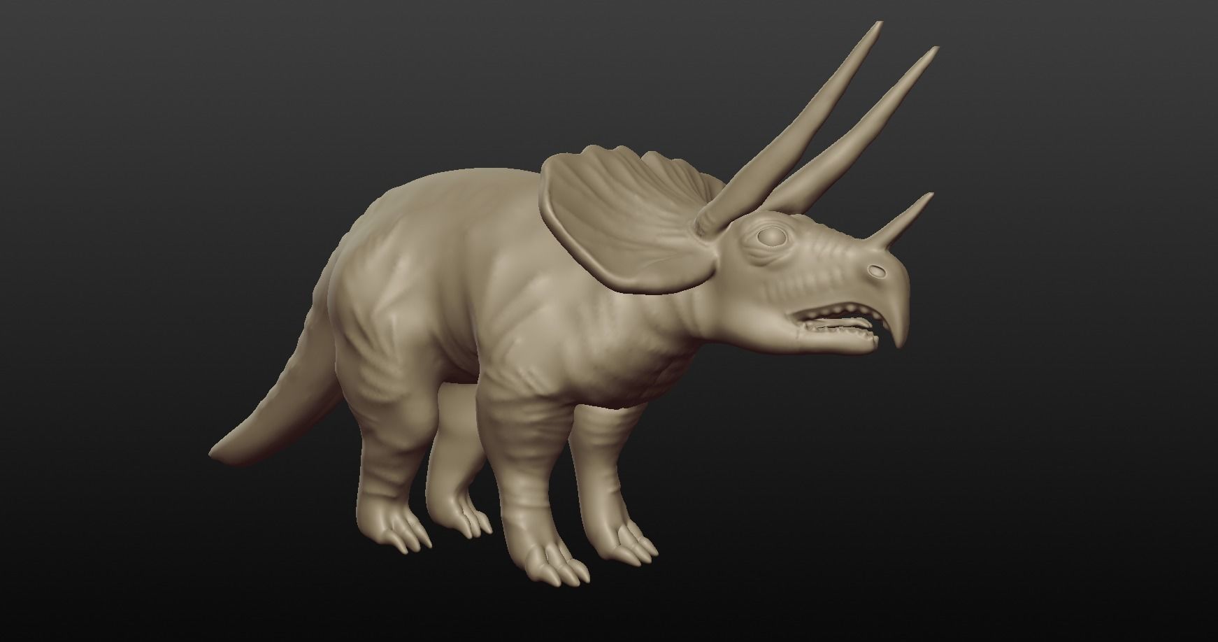 triceratops 3D model_4
