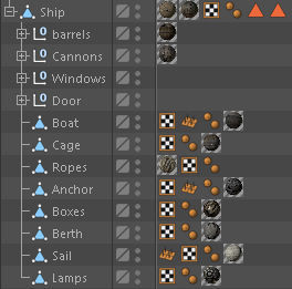Sailboat Galleon - GameReady Low-poly 3D model_23