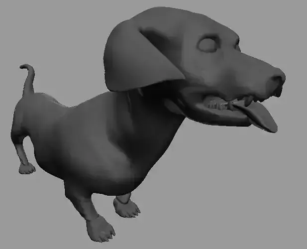 dachshund 3D model