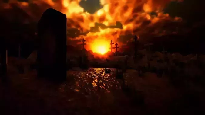 Medieval Modular City - Graveyard and Gravedigger s Cart