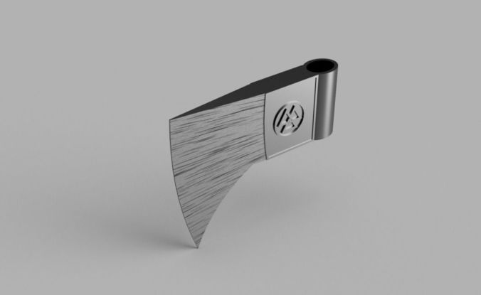 Axe Head with Valknut Symbol 3D print model