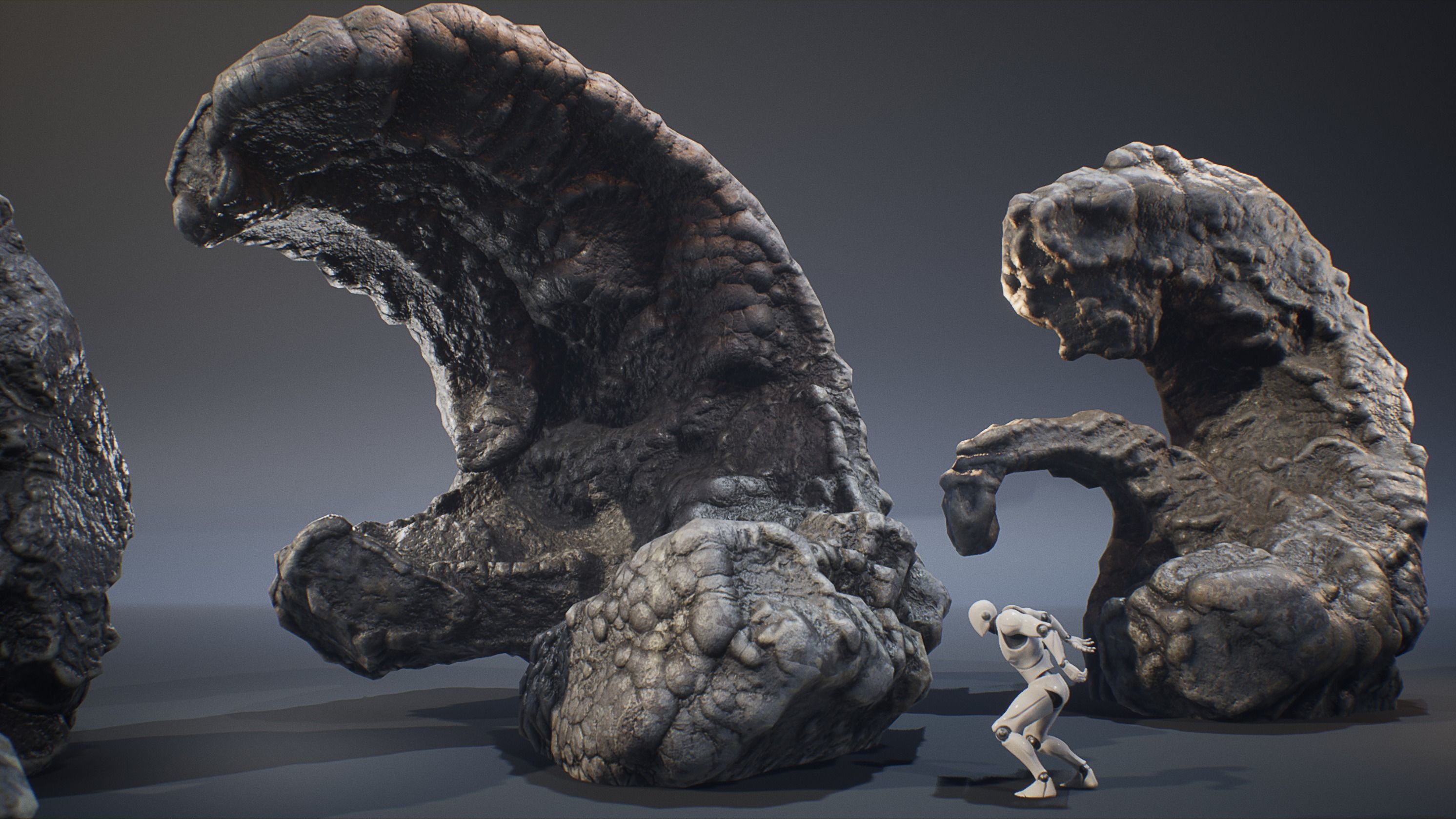 Ancient Cavern Set I - Cave Rocks Asset Pack Unreal Engine Low-poly 3D model_8