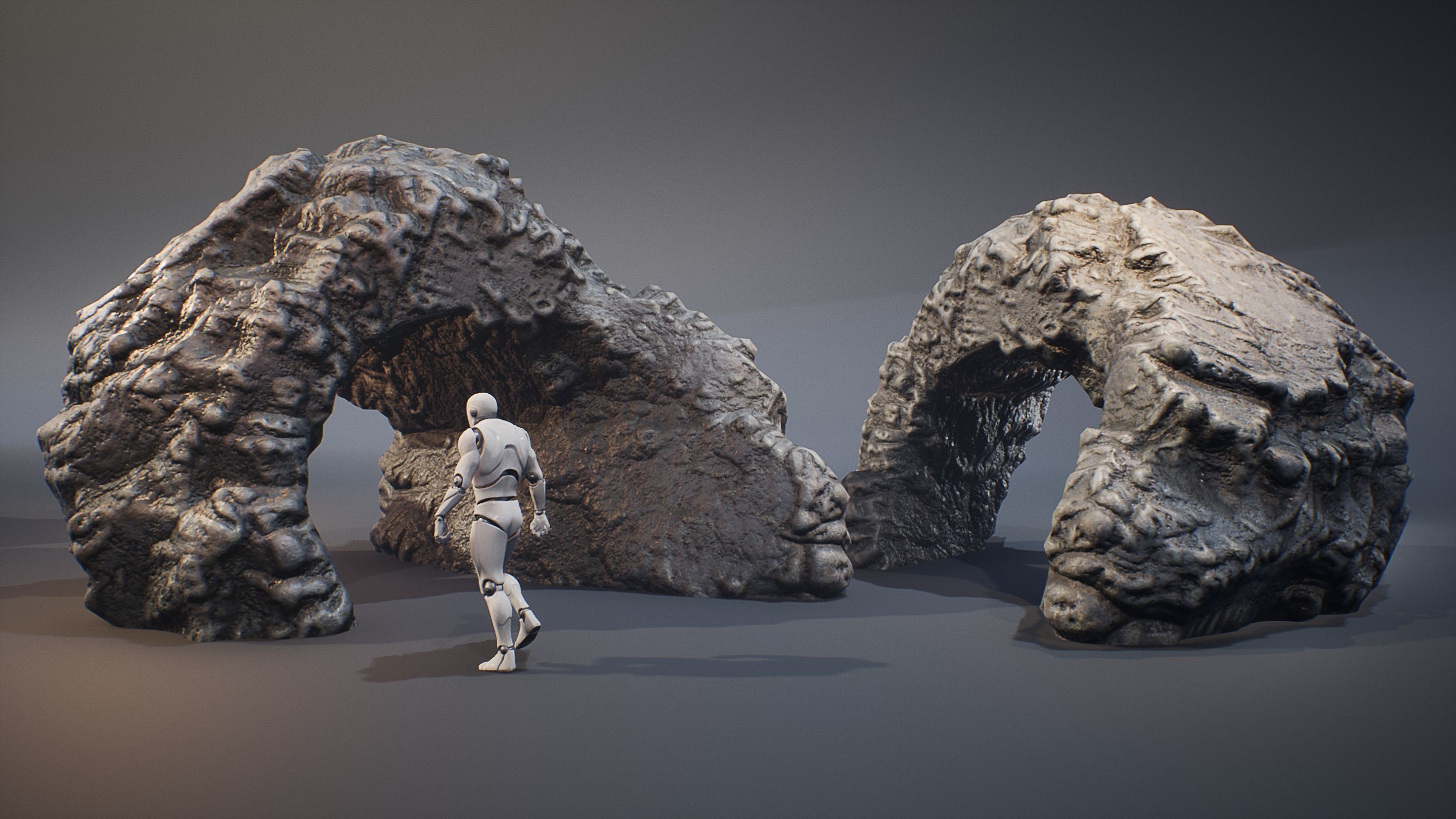 Ancient Cavern Set I - Cave Rocks Asset Pack Unreal Engine Low-poly 3D model_3