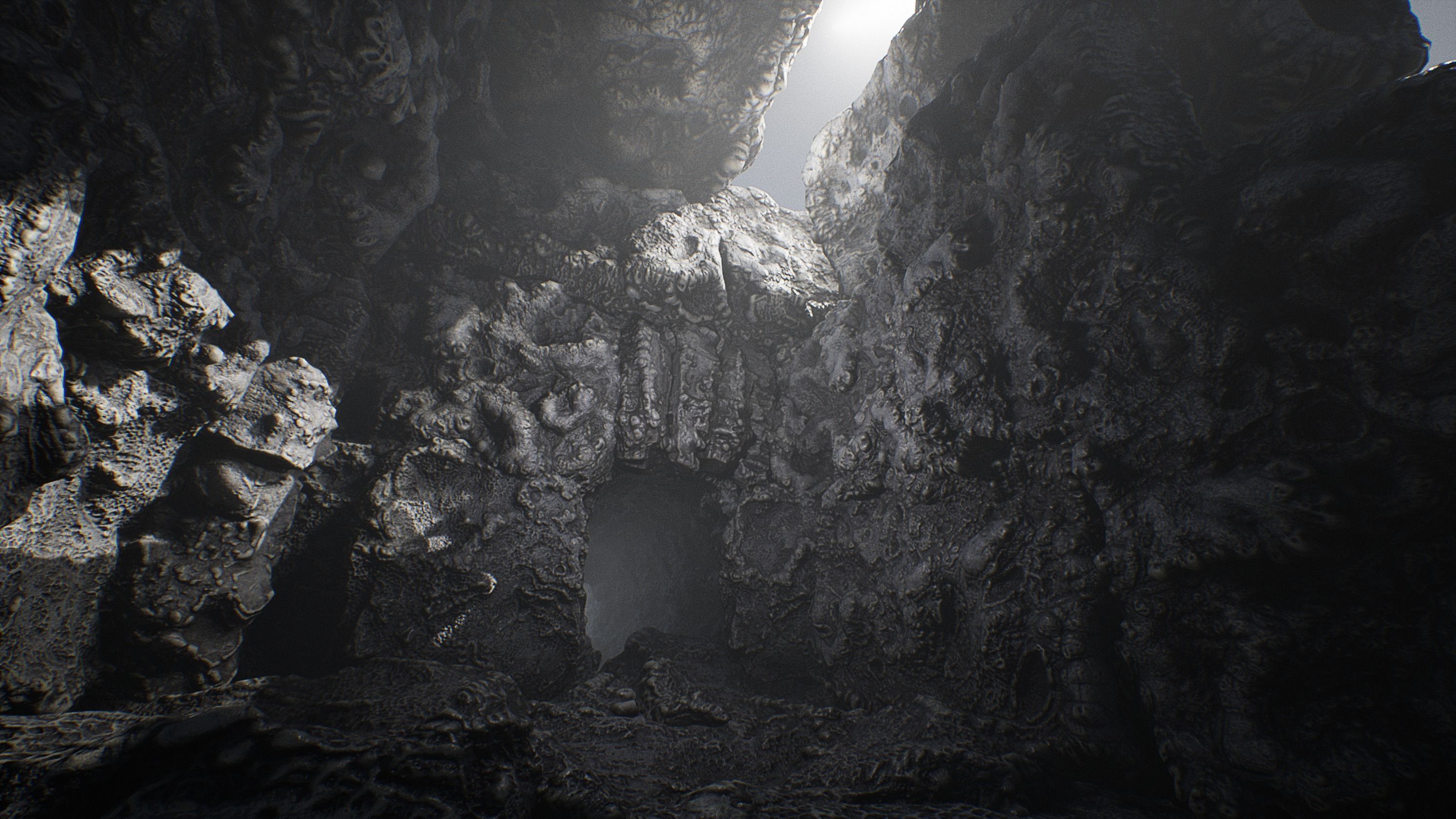 Ancient Cavern Set I - Cave Rocks Asset Pack Unreal Engine Low-poly 3D model_11