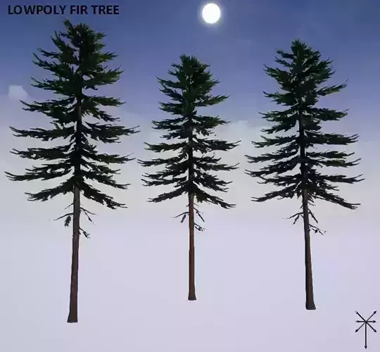 Lowpoly Fir tree