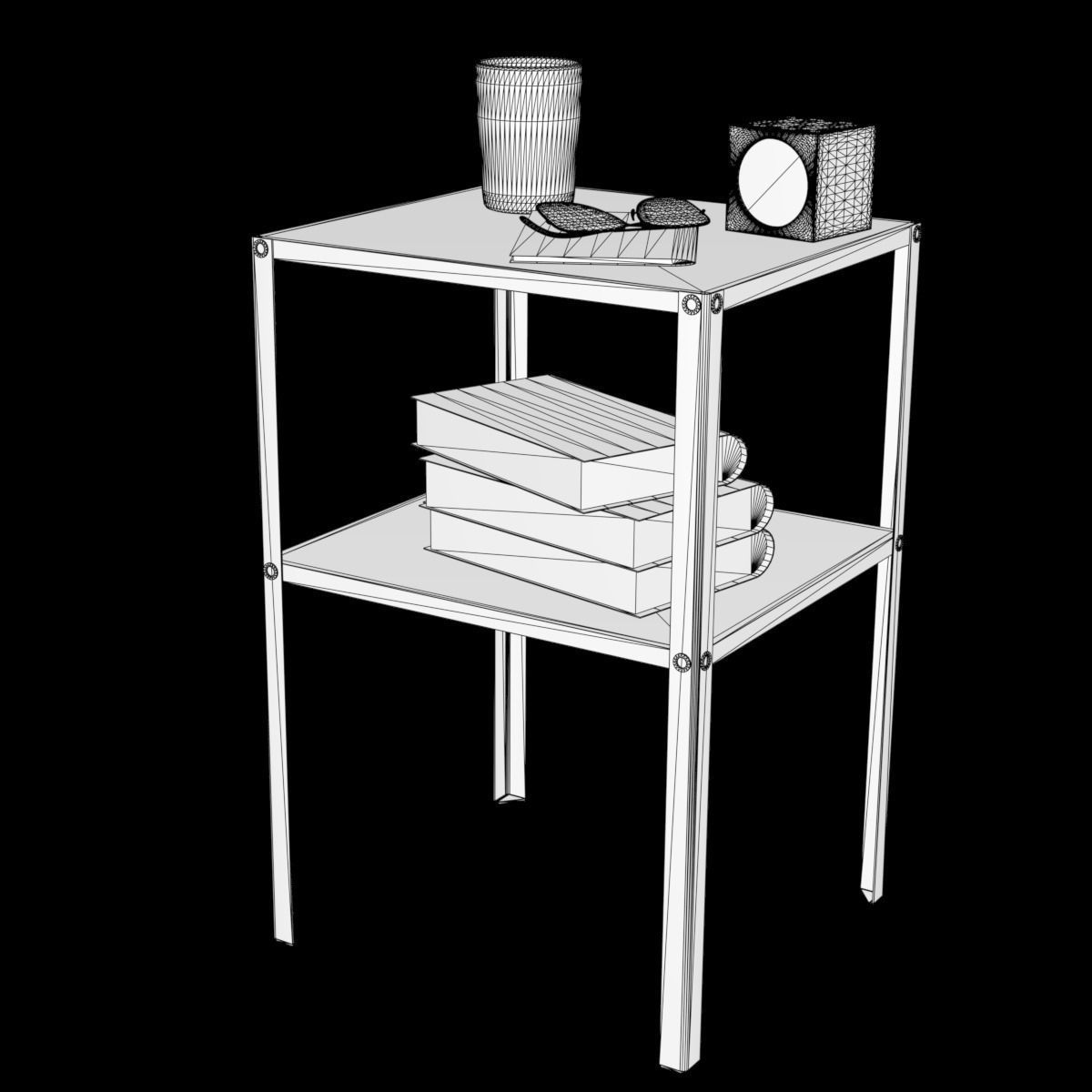 knarrevik bedside table 3D model_1