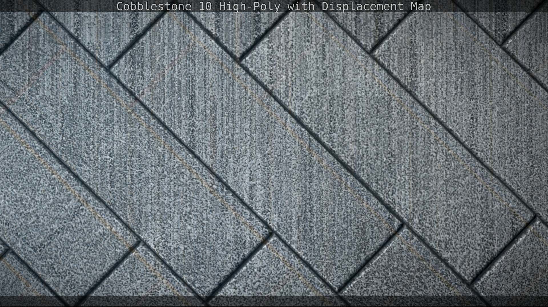 Cobblestone 10 High-Poly with Displacement Map Texture_127