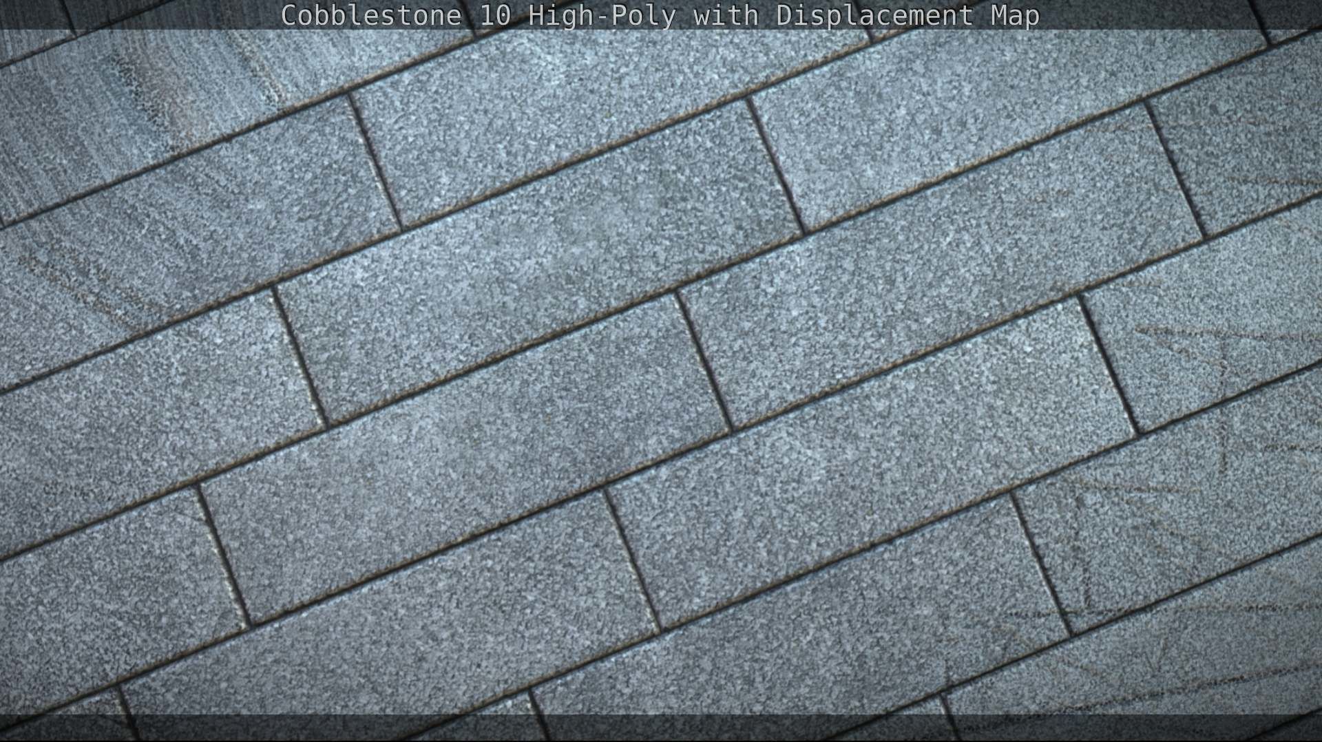 Cobblestone 10 High-Poly with Displacement Map Texture_14