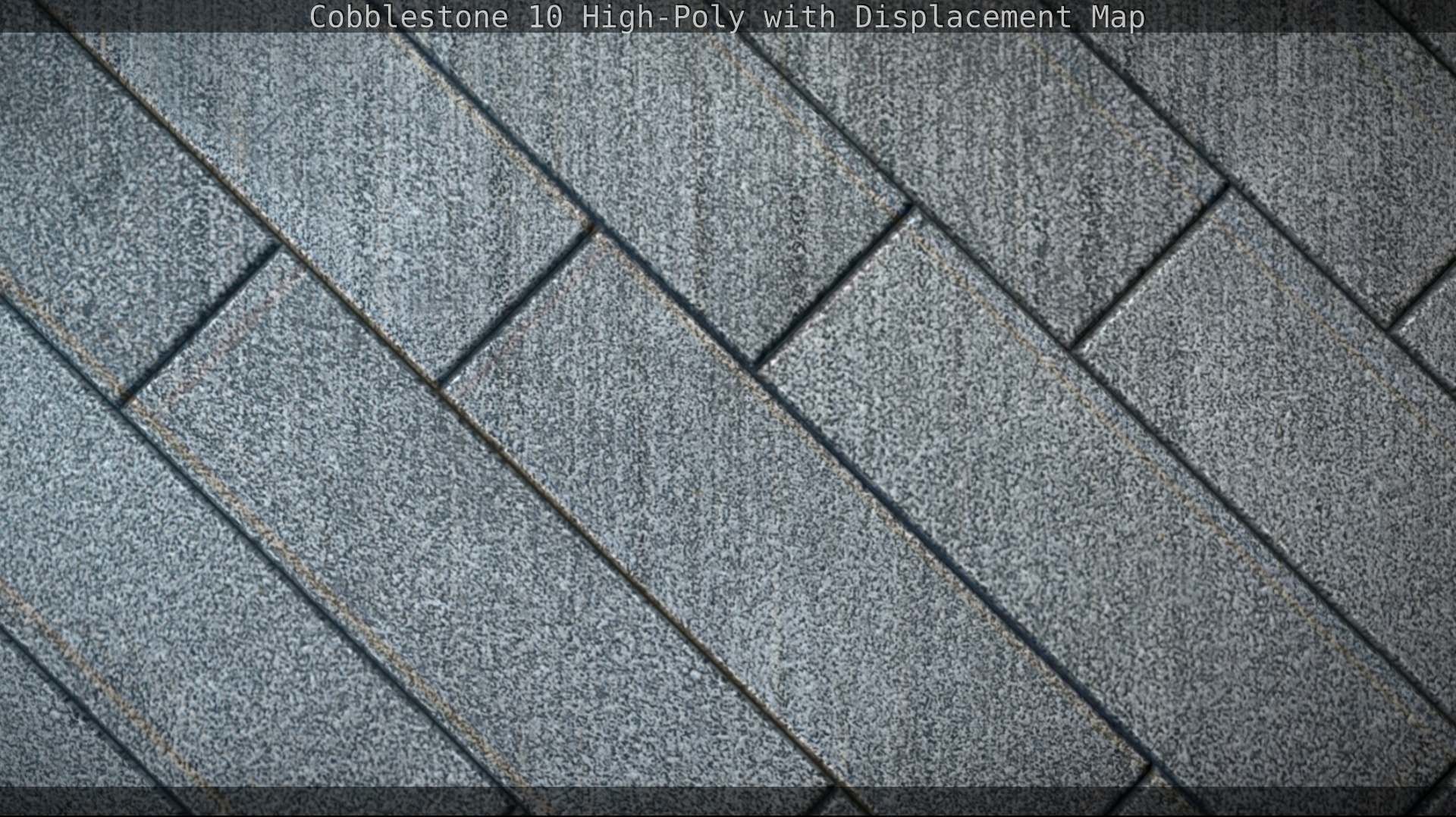 Cobblestone 10 High-Poly with Displacement Map Texture_129